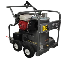 BE HW2765HAD Pressure Washer 2700 PSI 196cc Honda Hot Water
