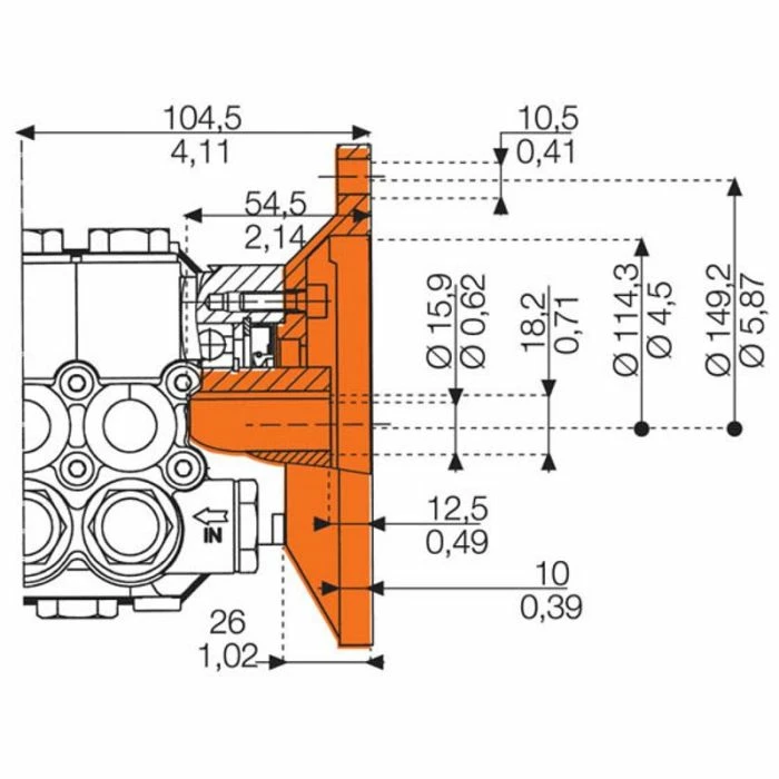 Comet Pump 6303.0105.00 Pressure Washer 2.1 GPM 2000 PSI 5/8" Hollow Shaft 4 Comet Pump 6303.0105.00 Pressure Washer 2.1 GPM 2000 PSI 5/8" Hollow Shaft - Image 2