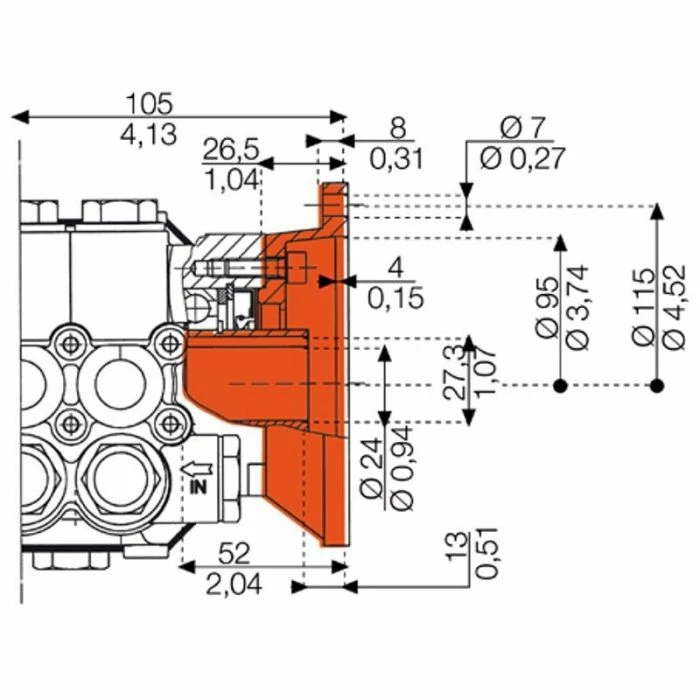 Comet Pump 6303.0802.00 Pressure Washer 3.5 GPM 2200 PSI 3/4" Hollow Shaft 4 Comet Pump 6303.0802.00 Pressure Washer 3.5 GPM 2200 PSI 3/4" Hollow Shaft - Image 2