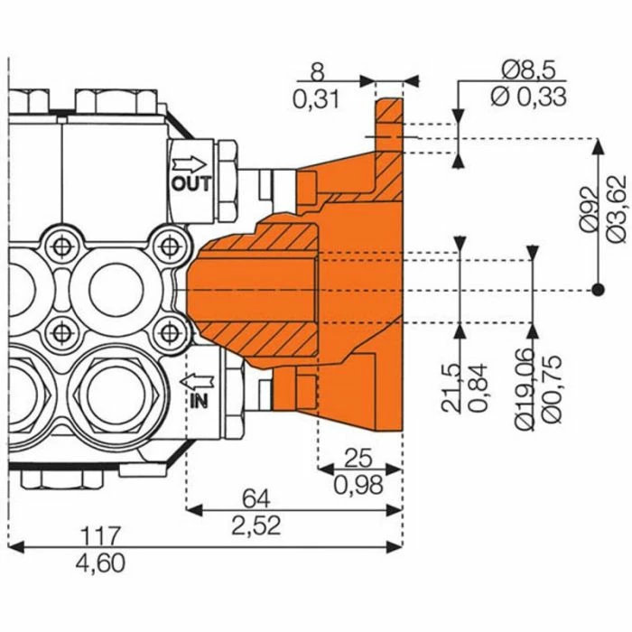 Comet Pump 6305.1900.00 Pressure Washer 2.5 GPM 3500 PSI 3/4" Hollow Shaft 3 Comet Pump 6305.1900.00 Pressure Washer 2.5 GPM 3500 PSI 3/4" Hollow Shaft